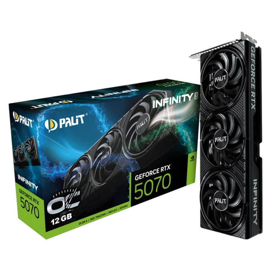 Placa de Video Palit Nvidia Geforce RTX 5070 Infinity 3 12Gb OC GDDR7