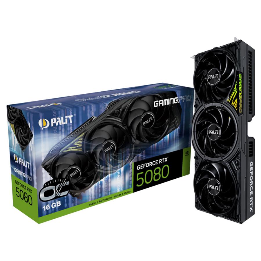 Placa de Video Palit Nvidia Geforce RTX 5080 Gamingpro OC 16Gb GDDR7