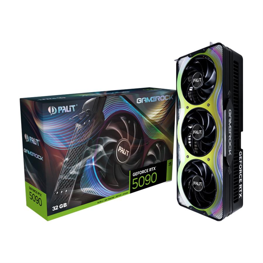 Placa de Video Palit Nvidia Geforce RTX 5090 Gamerock 32Gb GDDR7